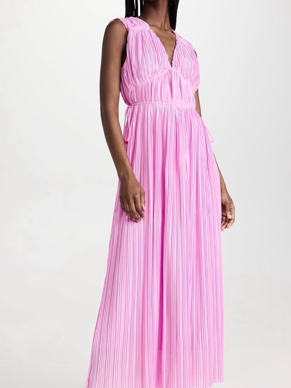 Endless Rose Pleated V-Neck dress